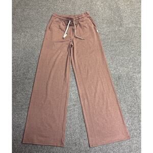 Vuori Women's Medium Halo Essential Wideleg Pant - Sable Heather